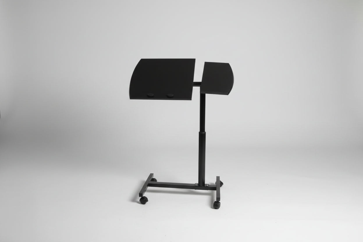 Heavy Gauge Foldable Rolling Laptop Desk with Mouse Pad Tray