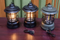 Rechargeable Dimmable Vintage Camping Lantern – 800mAh | Black & Green