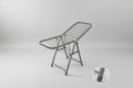 Movable Foldable Laundry Drying Rack with Wheels – 1.6m Double Layer