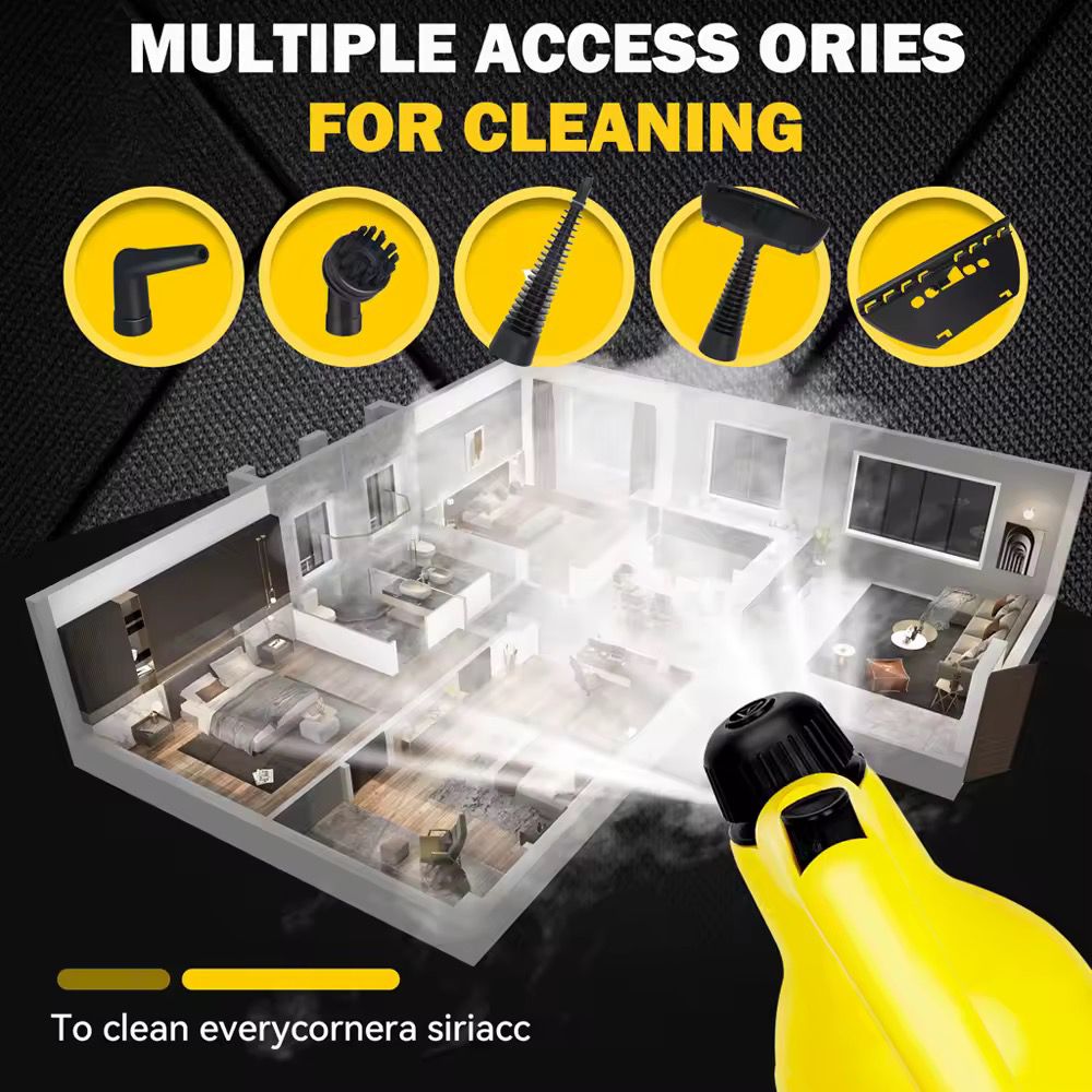 220V Handheld High-Pressure Steam Cleaner – 1200W with Accessories