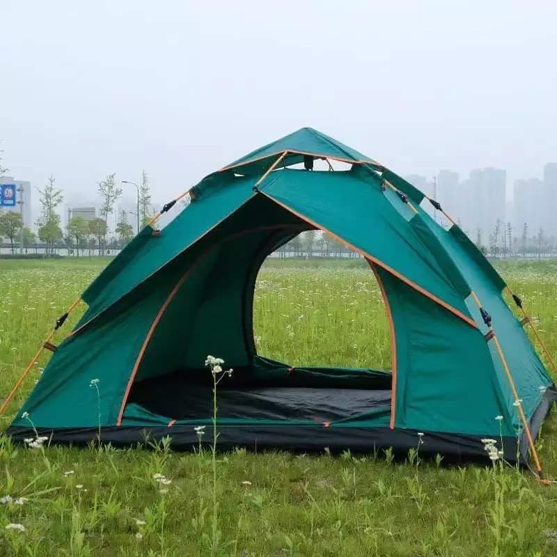 4-Person Waterproof Pop-Up Camping Tent with Carry Bag