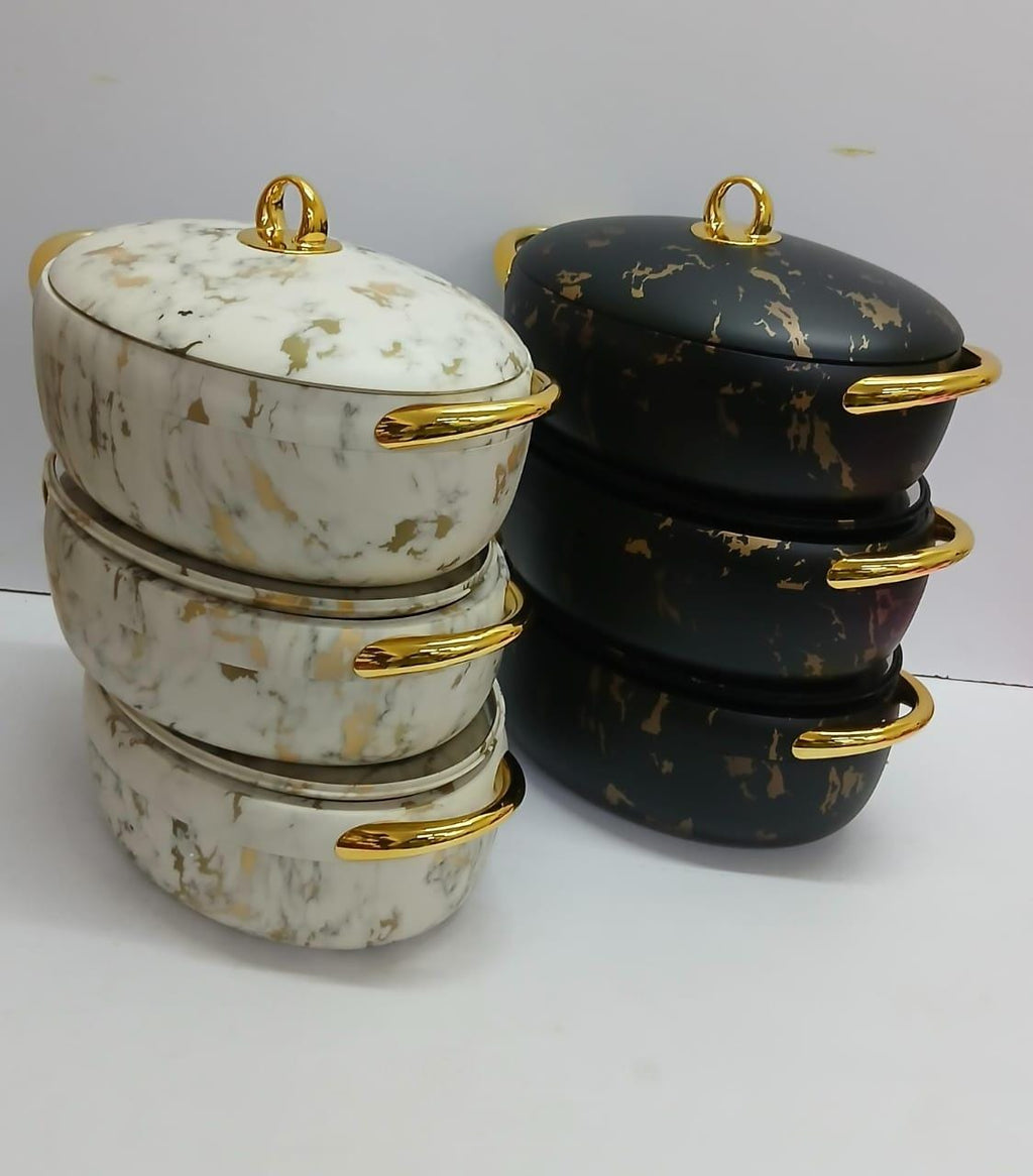 Nordic Insulated Hotpot – Marble Effect (Forever Gold)