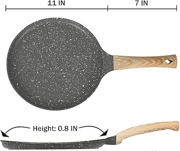 28cm Granite Non-Stick Chapati Pan – Gas & Induction Compatible