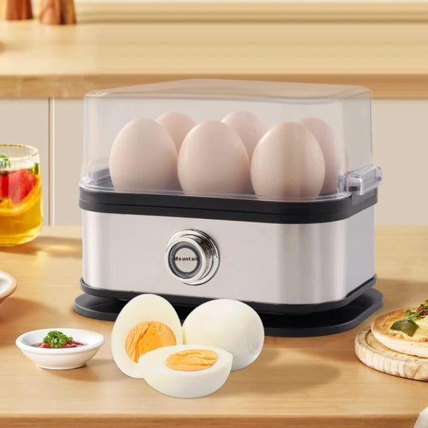 Electric Egg Boiler with Timer & Water Measuring Cup – 6 Eggs Capacity