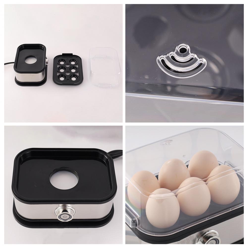 Electric Egg Boiler with Timer & Water Measuring Cup – 6 Eggs Capacity