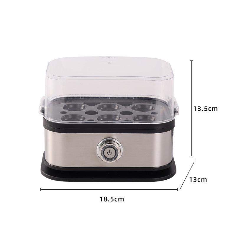 Electric Egg Boiler with Timer & Water Measuring Cup – 6 Eggs Capacity