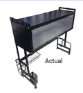 Heavy Duty Over The Sink Dish Rack with Closable Cabinet – Black