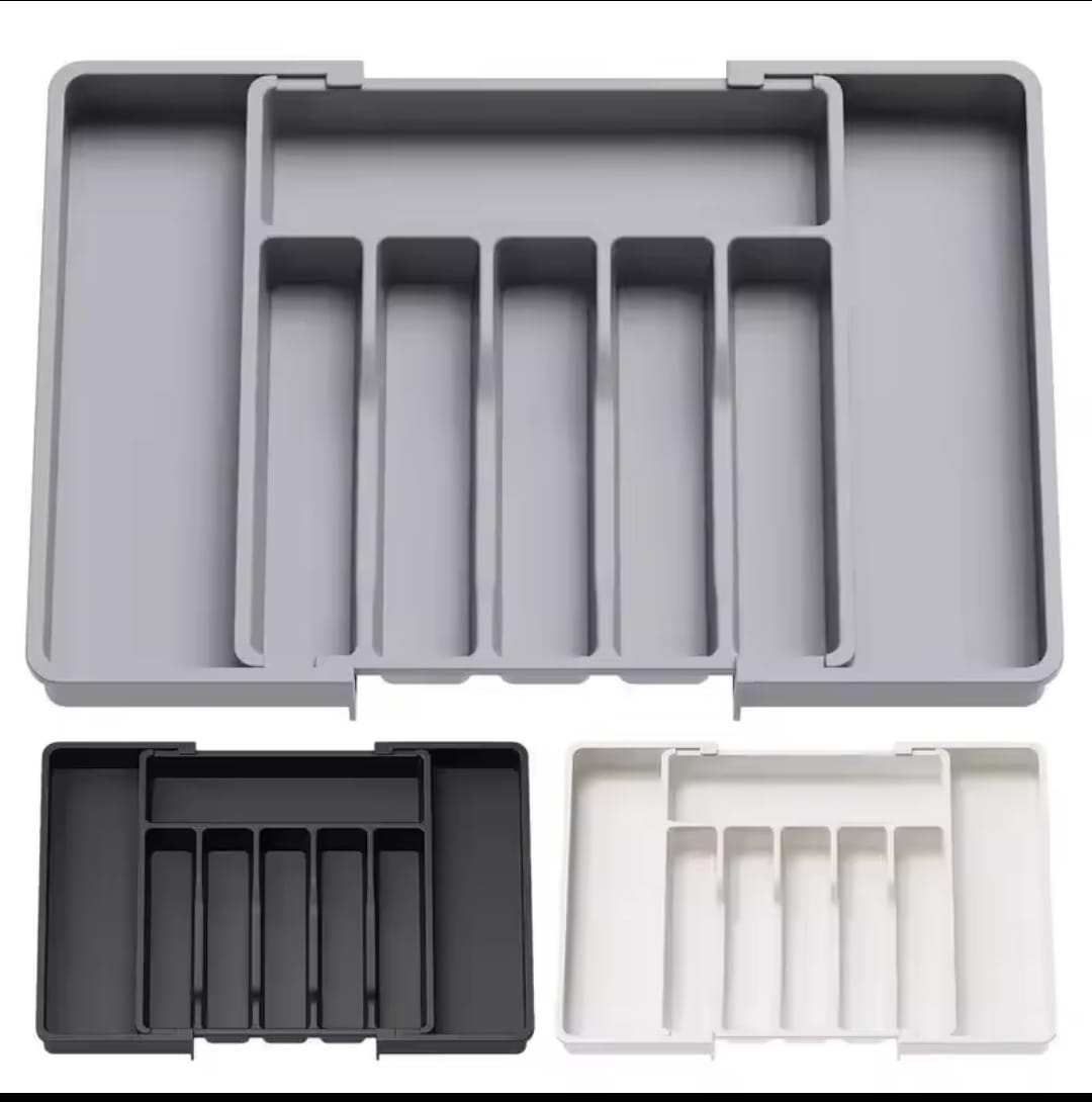 Expandable Cutlery Drawer Organizer – 8 Compartments, BPA Free