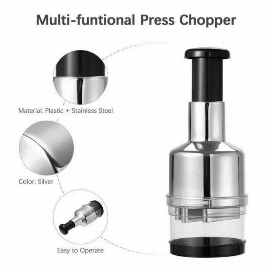 Stainless Steel Hand Pressure Onion & Vegetable Chopper Cutter