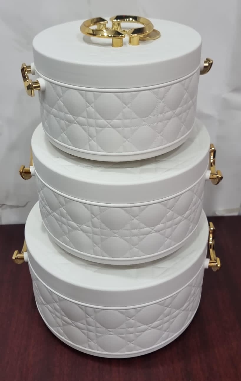 Forever Gold Quilted Insulated Hotpot Set – 3 Piece (1L, 2.5L & 4L)