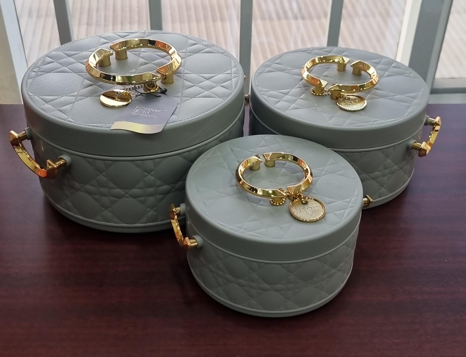 Forever Gold Quilted Insulated Hotpot Set – 3 Piece (1L, 2.5L & 4L)