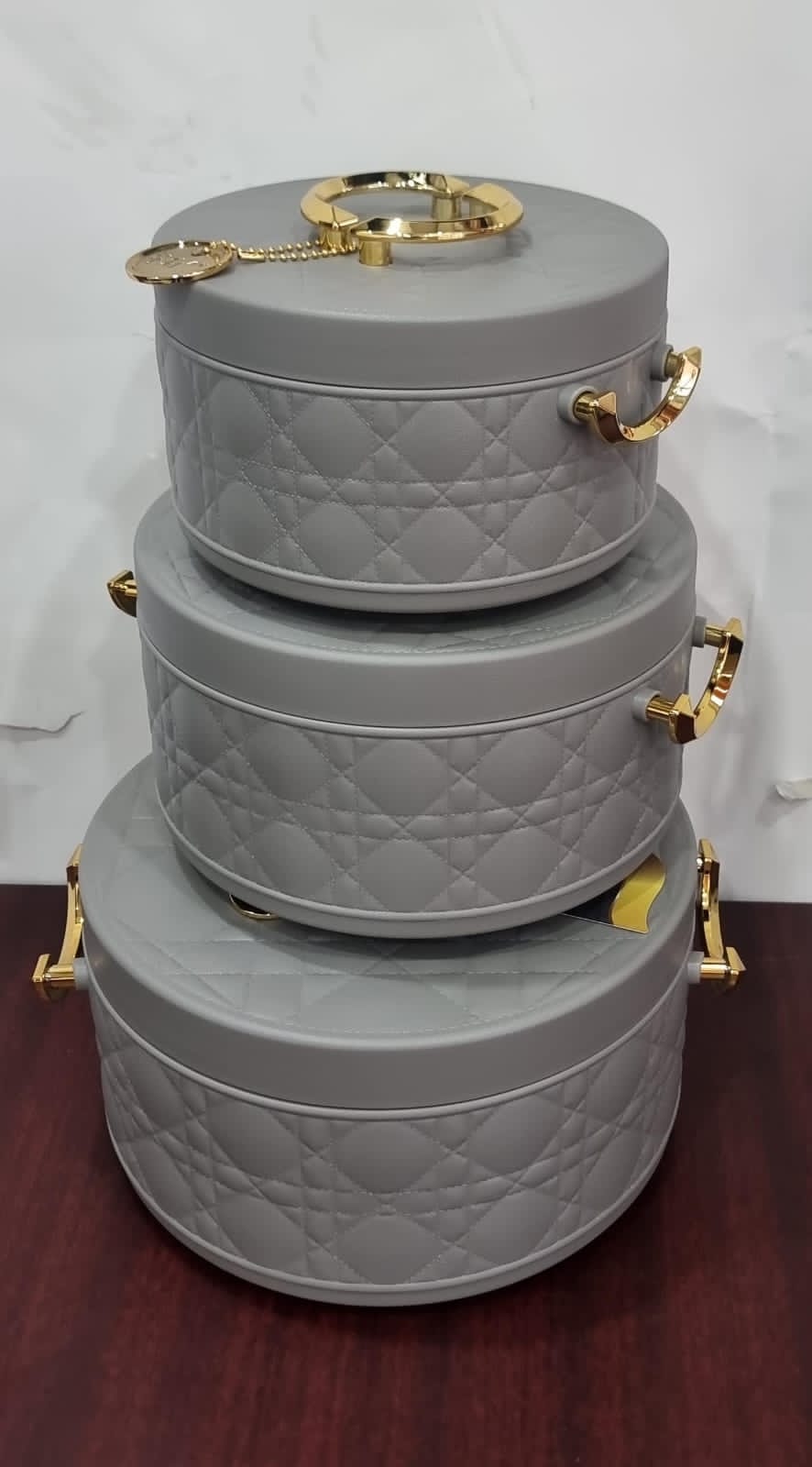 Forever Gold Quilted Insulated Hotpot Set – 3 Piece (1L, 2.5L & 4L)