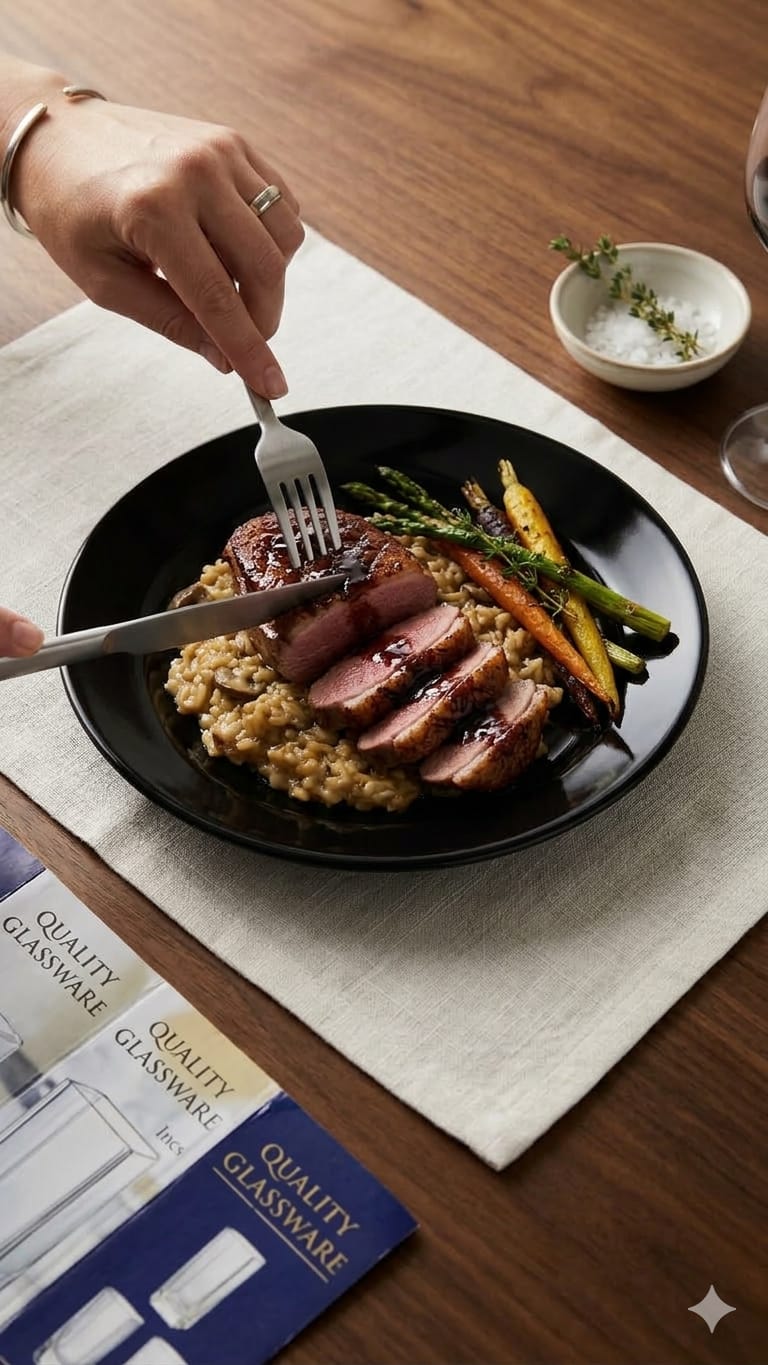 Black Ceramic Dinner Plate 10.5" | Set of 6