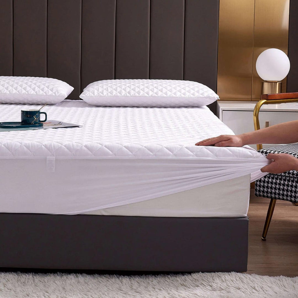 Waterproof Quilted Mattress Protector – 7ft x 8ft | Deep Fitted | King Size