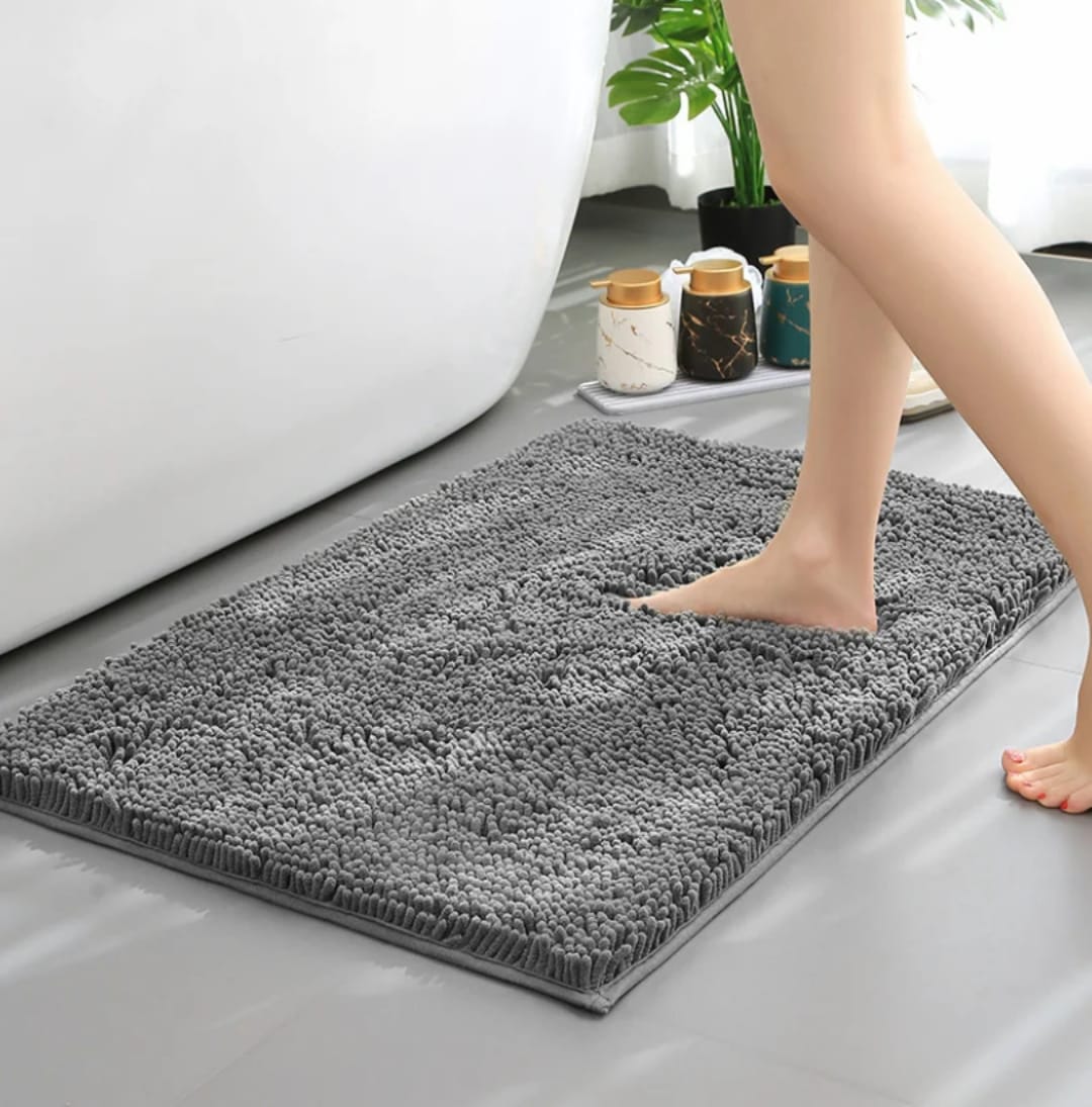 Finger Chenille Door Mat – Soft, Absorbent & Non-Slip | 50x80cm | Multiple Colours
