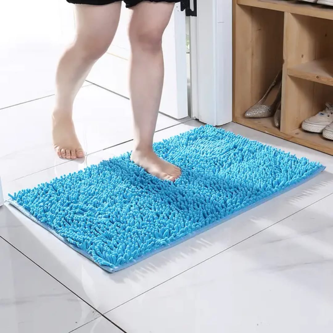 Finger Chenille Door Mat – Soft, Absorbent & Non-Slip | 50x80cm | Multiple Colours