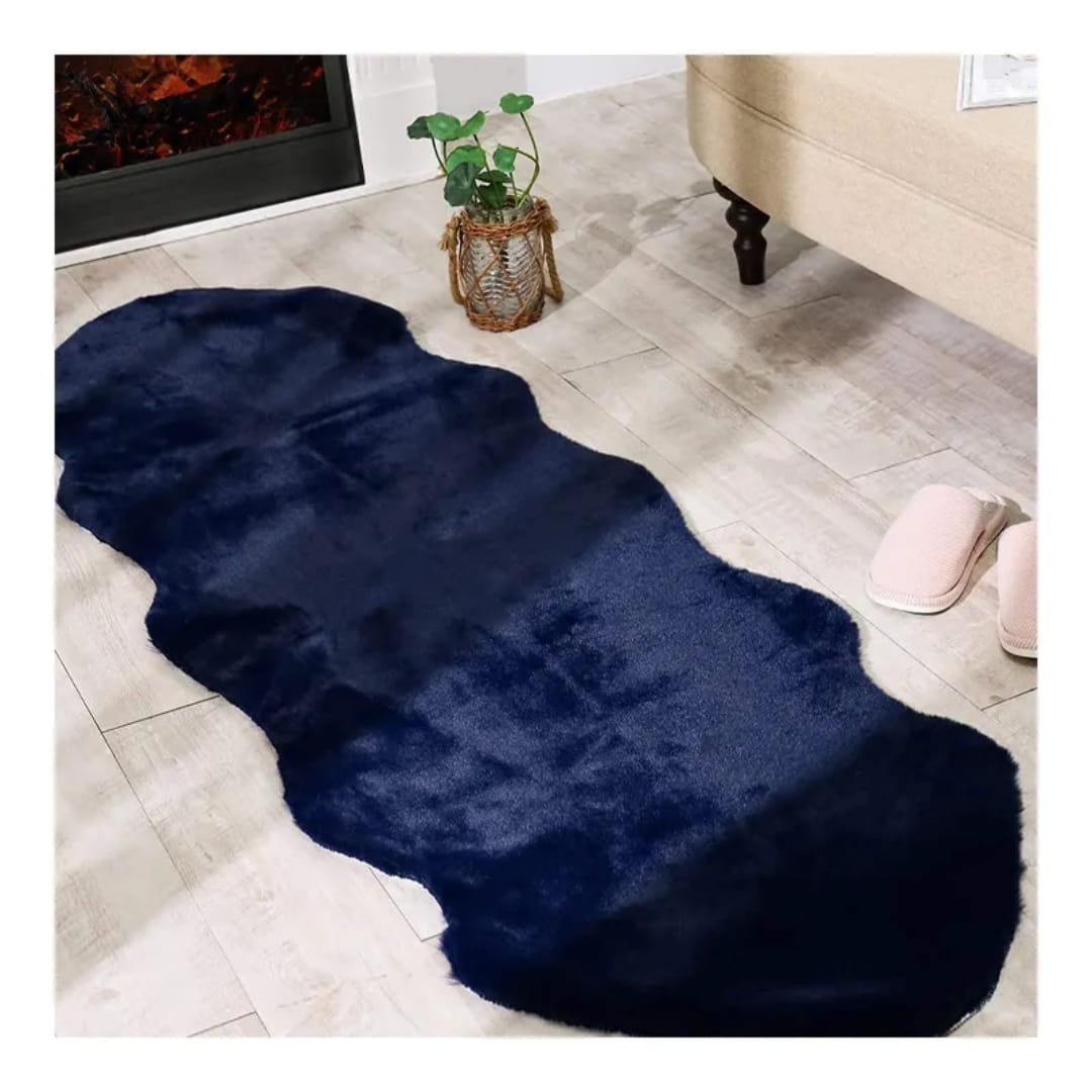 Rabbit Fur Faux Decorative Mat – Fluffy Shaggy Rug | 60x170cm | Multiple Colours