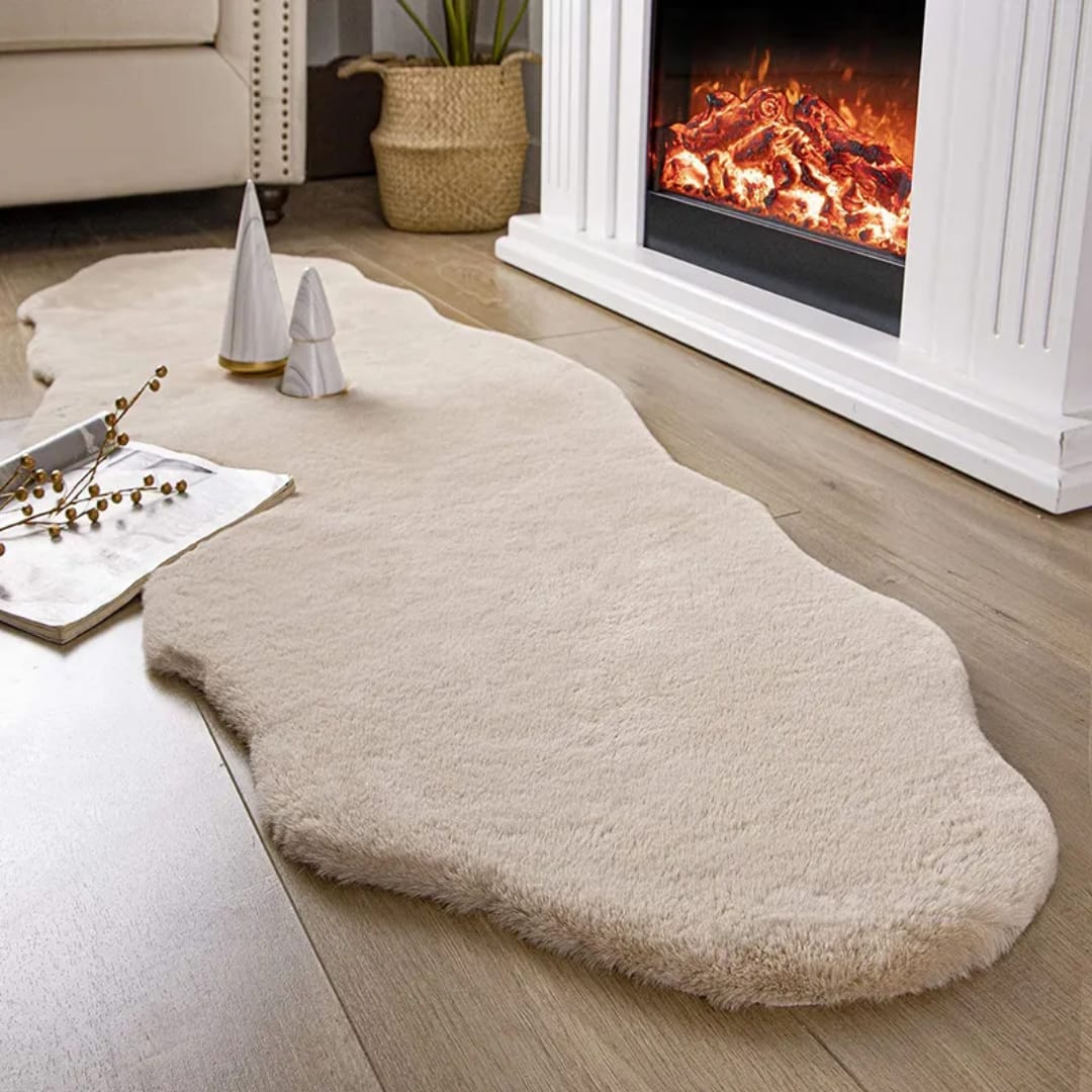 Rabbit Fur Faux Decorative Mat – Fluffy Shaggy Rug | 60x170cm | Multiple Colours