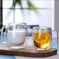 Borosilicate Double Wall Glass Mug 350ml – Heat Resistant