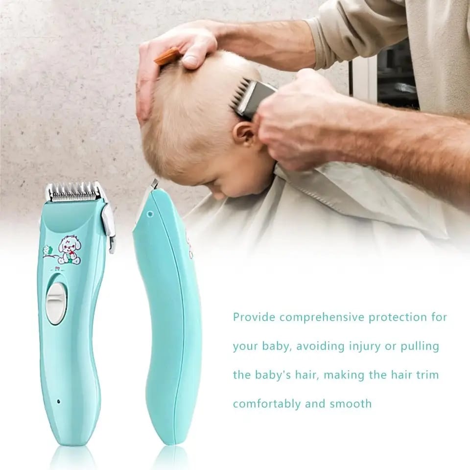 Low Noise Baby Hair Clipper & Trimmer – Safe, Quiet, Rechargeable Electric Shaver for Infants & Kids