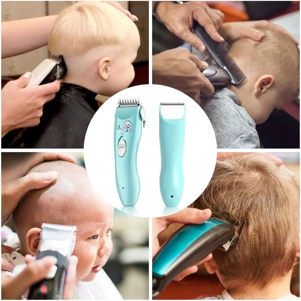 Low Noise Baby Hair Clipper & Trimmer – Safe, Quiet, Rechargeable Electric Shaver for Infants & Kids