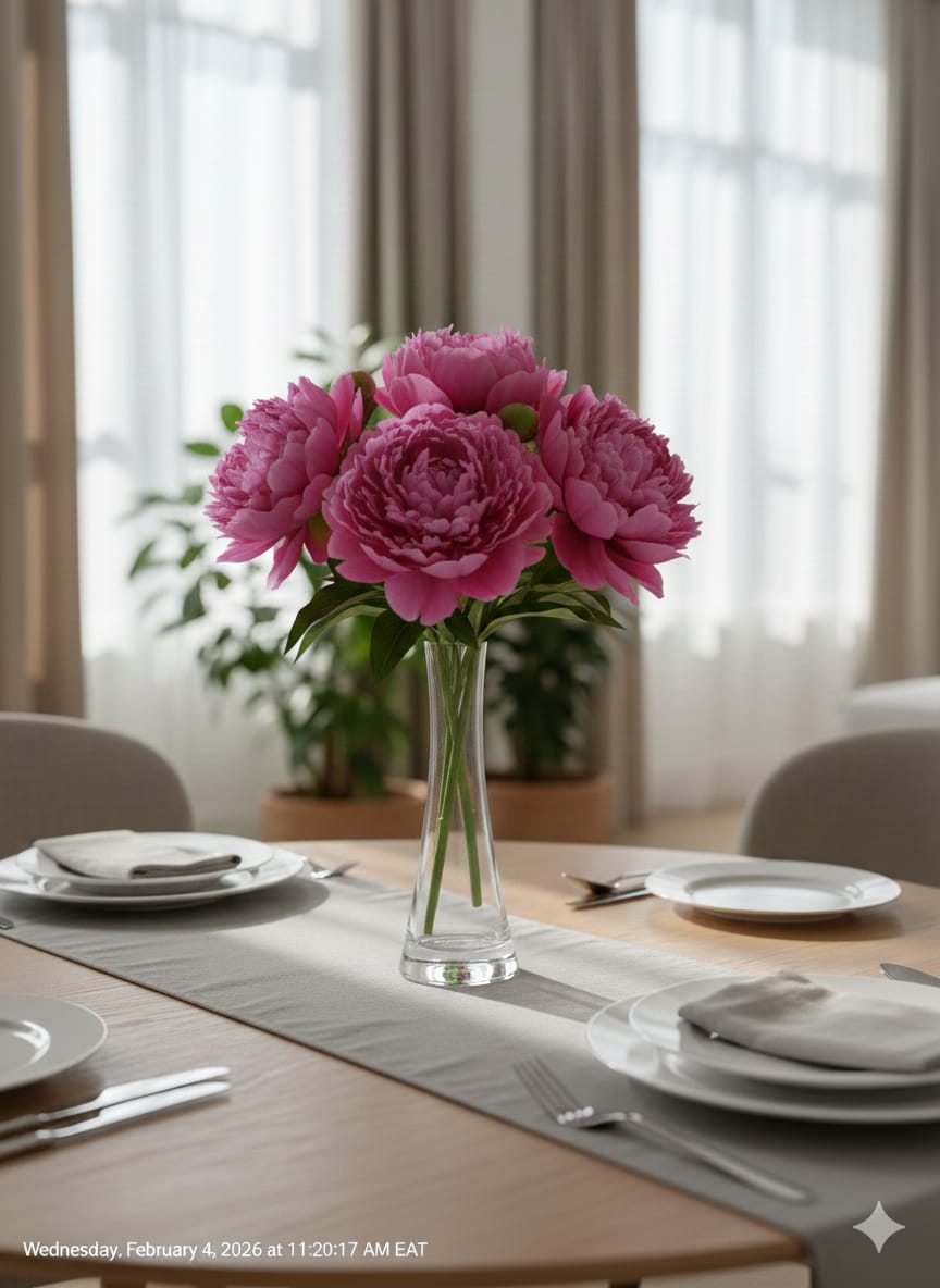 Crystal Clear Shapely Glass Flower Vase 24cm