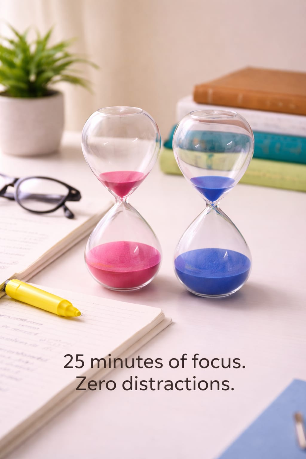 Decorative Glass Hourglass Sand Timer