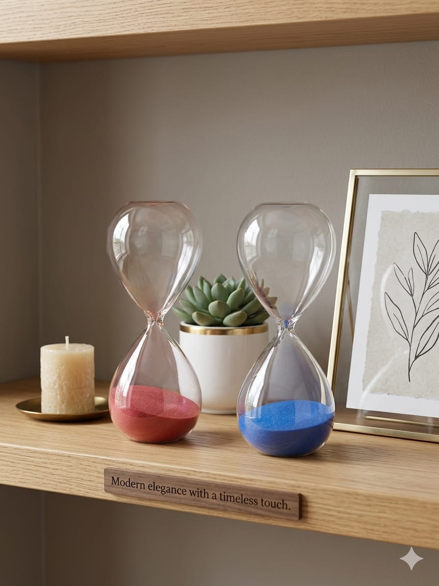 Decorative Glass Hourglass Sand Timer