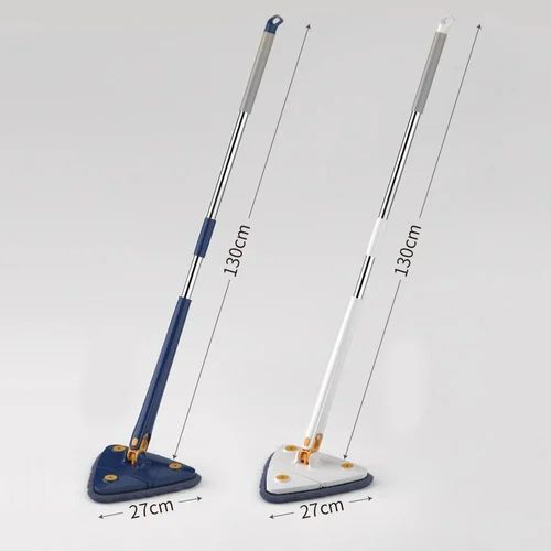 Long Handle Triangular Twist Mop with Microfiber Cloths
