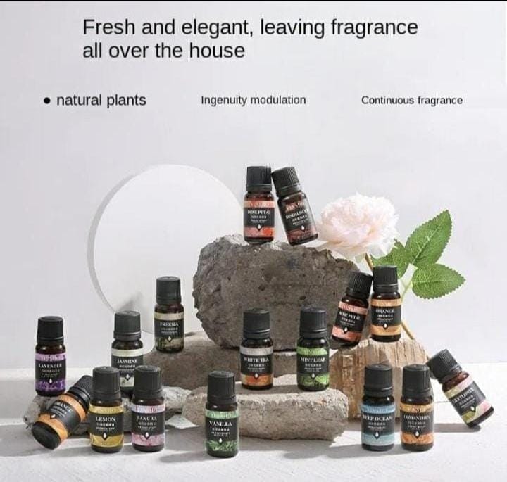 Pure Essential Oil 10ml – Aromatherapy Fragrance for Aroma Diffuser & Air Humidifier