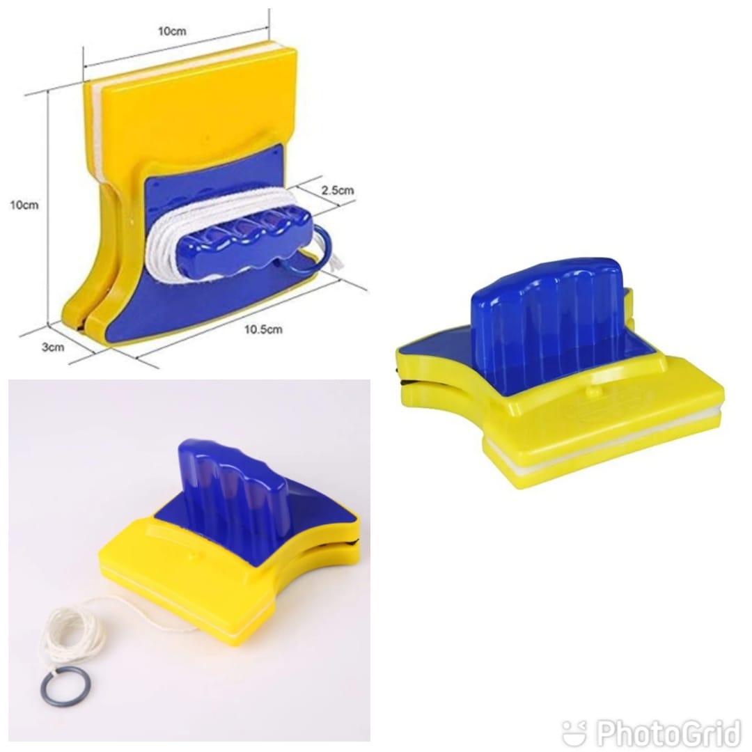 Magnetic Double-Sided Window Glass Cleaner – Handheld Wiper for High-Rise & Tall Building Windows