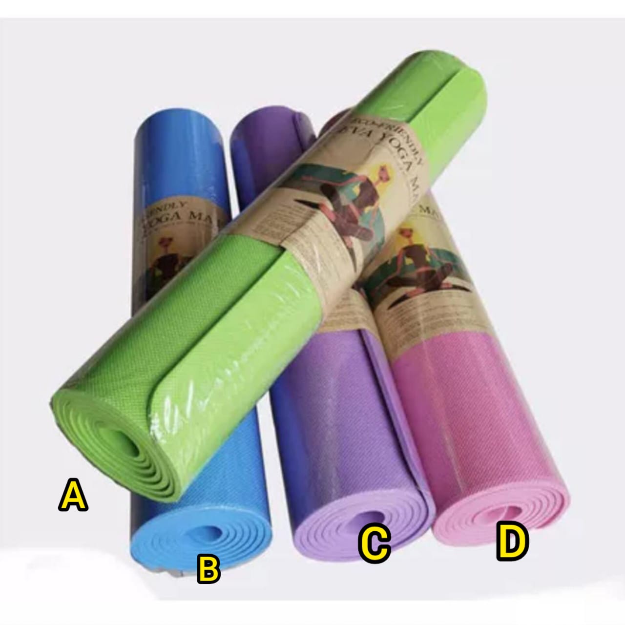 EVA Yoga Mat – 6MM Thick | 100% Latex Free & Eco-Friendly | Multiple Colours