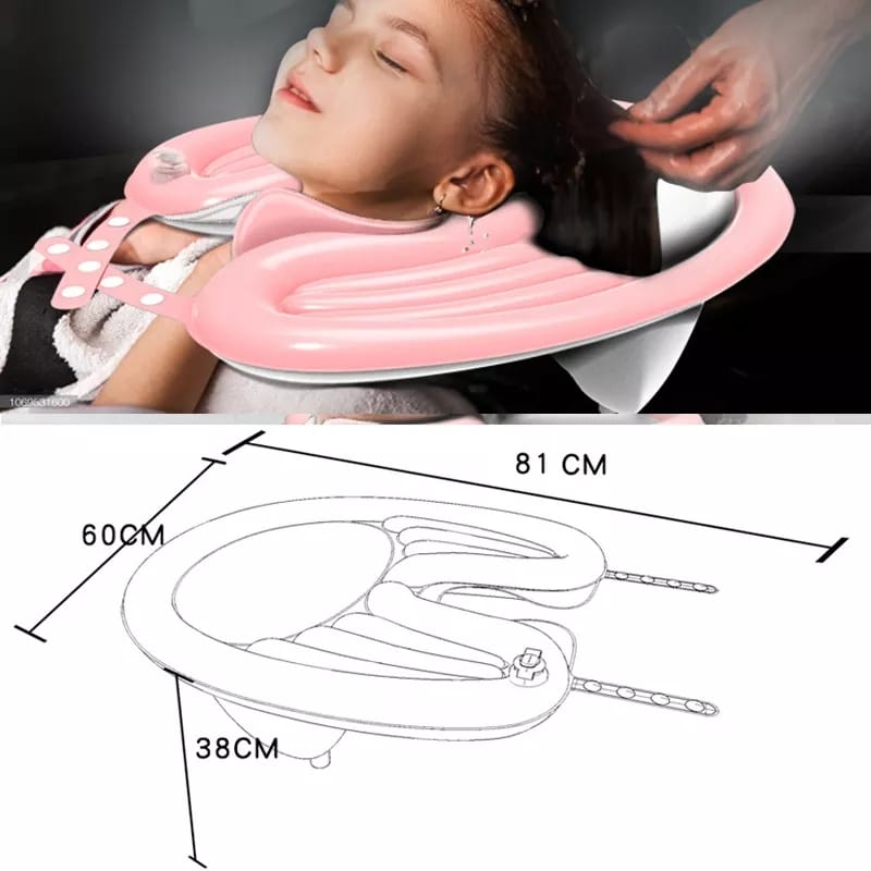 Inflatable Hair Washing Basin – Portable Shampoo Bowl for Bedridden, Elderly, Kids & Home Use | 81 x 60cm