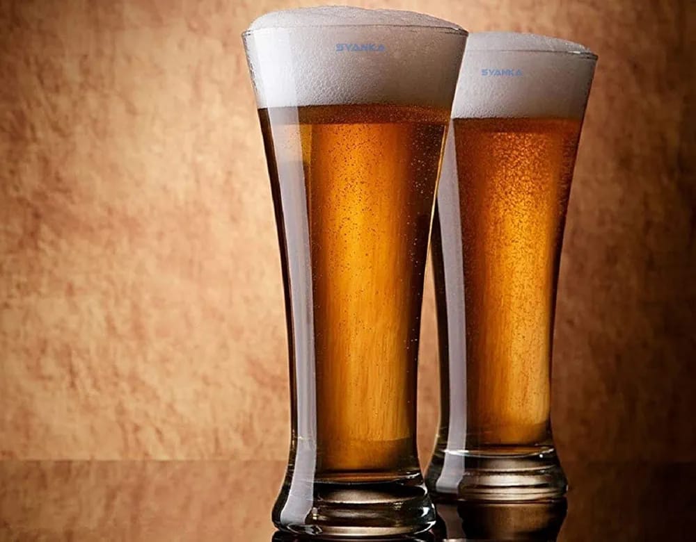 Clear Glass Pilsner Glass