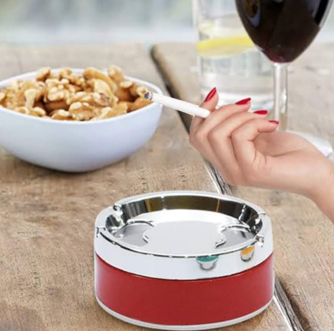 Advanced Stainless Steel Ashtray with Lid