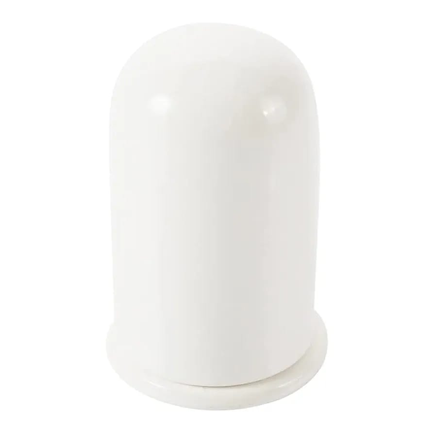 Round White Ceramic Salt Shaker