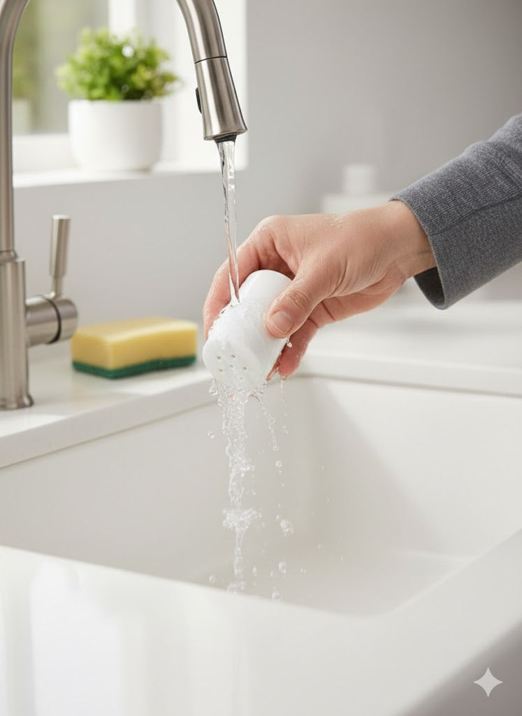 Round White Ceramic Salt Shaker