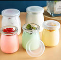 Glass Storage Jar 200ml with Plastic Lid – Set of 6