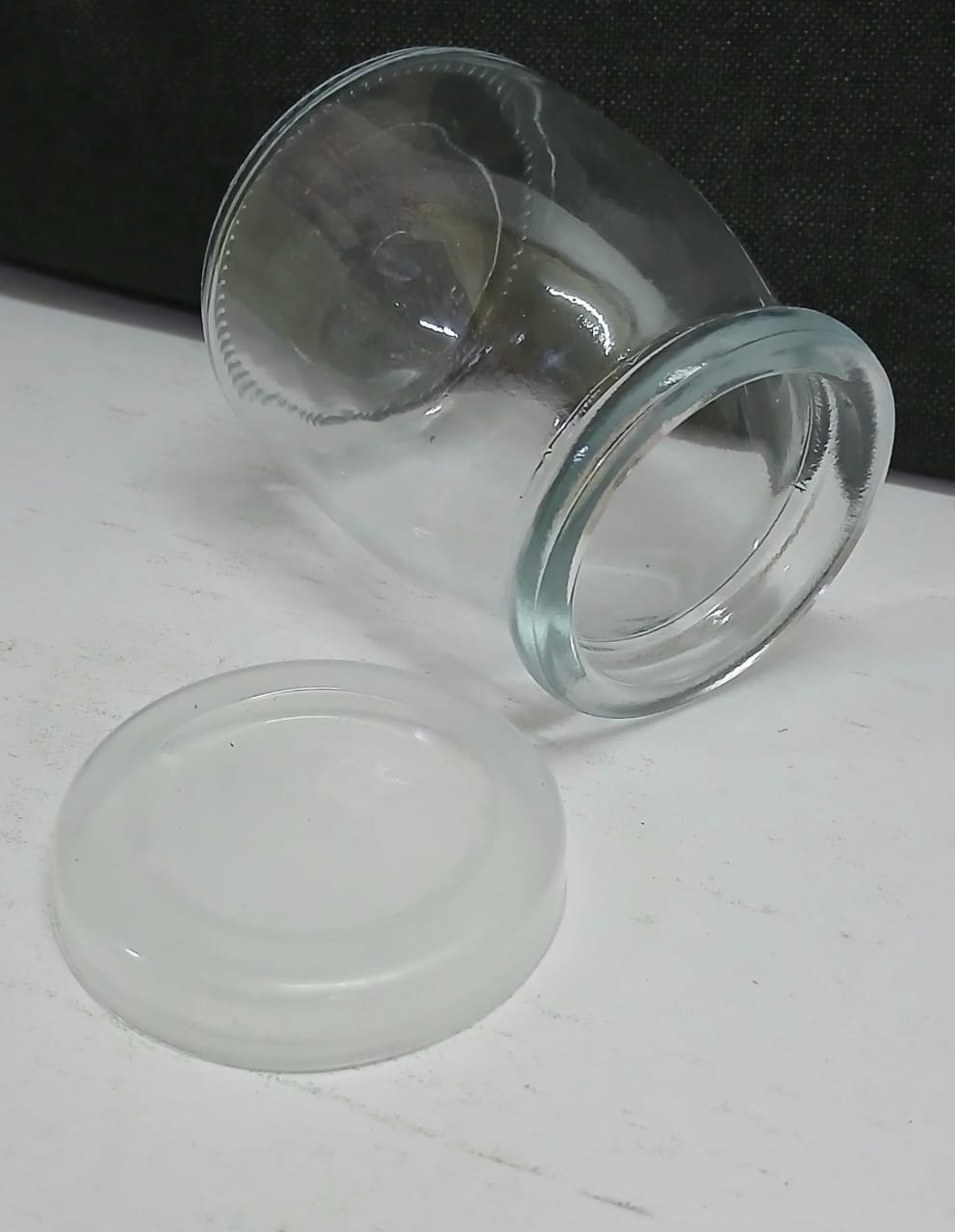Glass Storage Jar 200ml with Plastic Lid – Set of 6