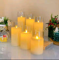 3-in-1 LED Decorative Candles – Set of 3pcs (Acrylic Glass)