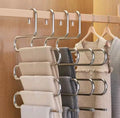 S-Shape 5-Layer Stainless Steel Trouser & Belt Hanger