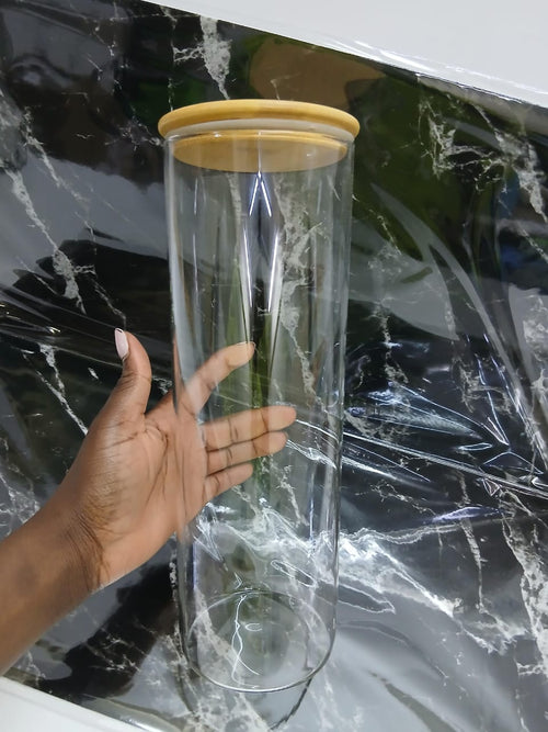 2000ml Borosilicate Glass Storage Container with Bamboo Lid