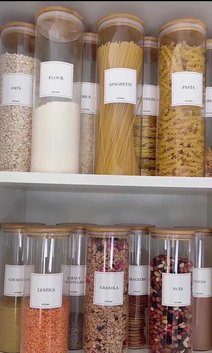 2000ml Borosilicate Glass Storage Container with Bamboo Lid