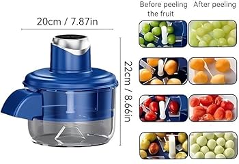 Wireless Rechargeable Electric Fruit & Vegetable Peeling Machine | 50W | 5-Blade | 1300mAh