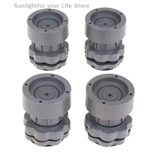 4-Piece Heavy Duty Adjustable Anti-Vibration Washing Machine Feet Pads – Non-Slip Shock Absorber