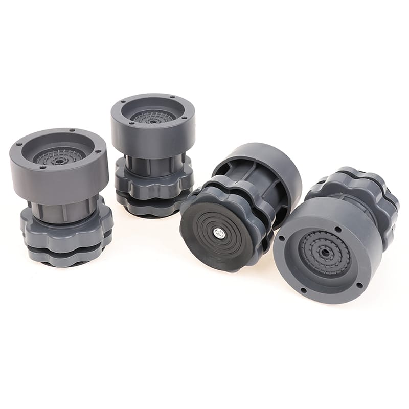 4-Piece Heavy Duty Adjustable Anti-Vibration Washing Machine Feet Pads – Non-Slip Shock Absorber