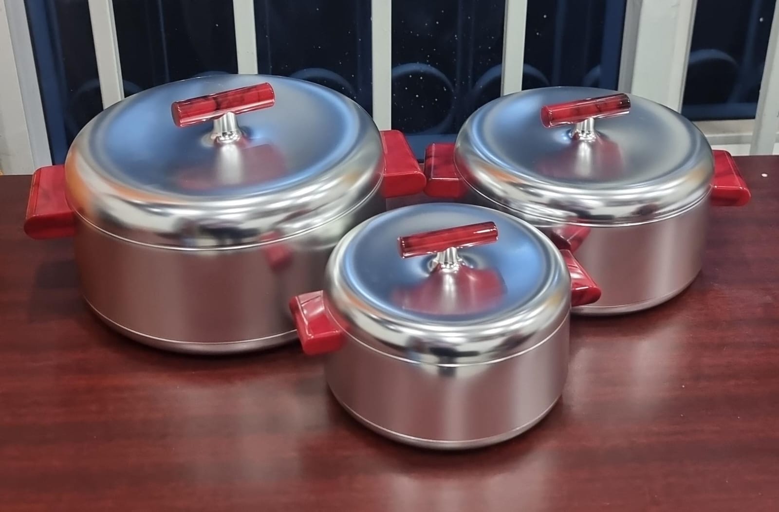 Forever Gold Insulated Hotpot Set of 3 | Premium Quality | 3 Colour Variants