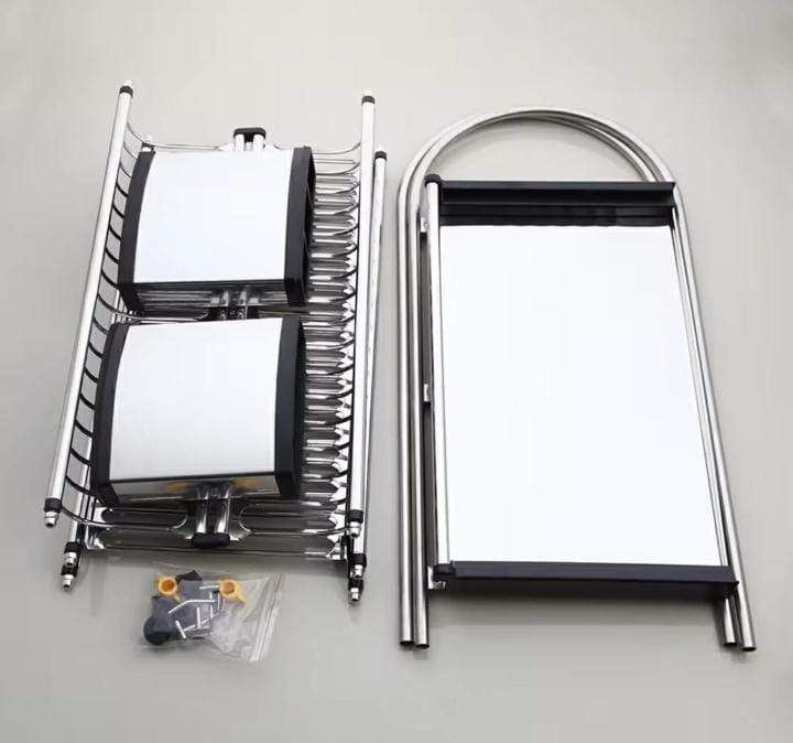 3-Tier Aluminum Kitchen Dish Rack
