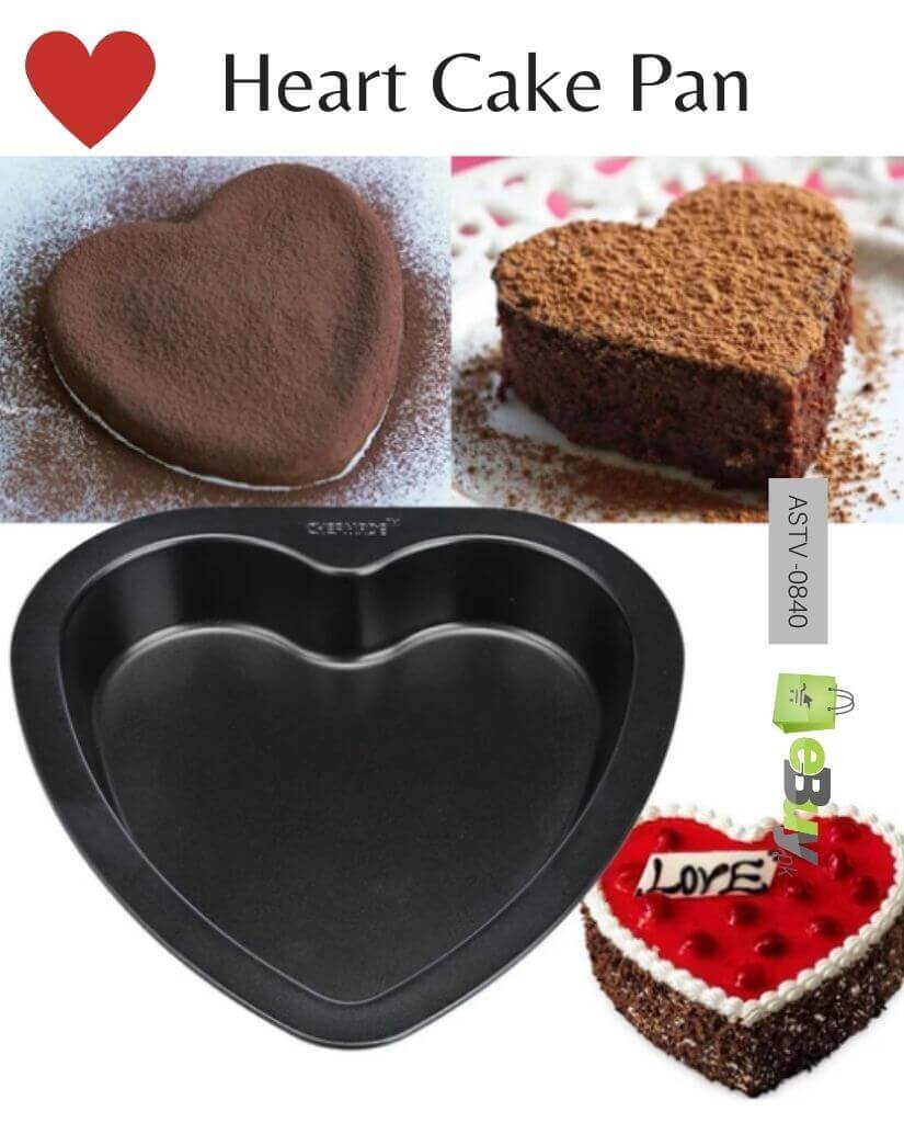 Non-Stick Heart Shape Cake Baking Tin | Love Cake Pan | 27.5cm