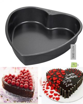 Non-Stick Heart Shape Cake Baking Tin | Love Cake Pan | 27.5cm